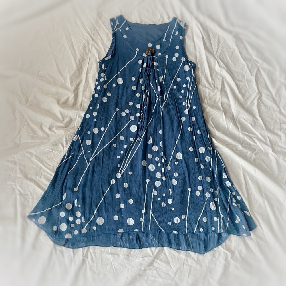 🇨🇦PAPA VANCOUVER Blue Sleeveless Dress